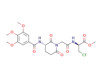(S)-methyl 3-chloro-2-(2-((S)-2,6-dioxo-3-(3,4,5-trimethoxybenzamido)piperidin-1-yl)acetamido)propanoate