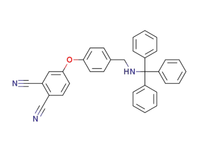 4-(4-((tritylamino)methyl)phenoxy)phthalonitrile